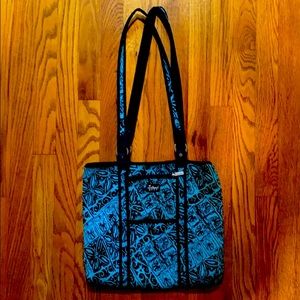 Beach by CLC neoprene bag. Black/Brown/Turquoise.